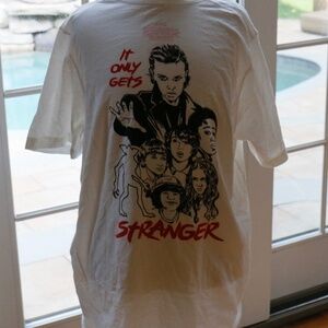Stranger Things White T-Shirt Size Large
